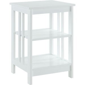 image:imageConvenience Concepts Mission End Table with Shelves BlackWhite