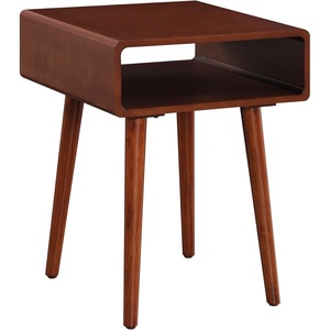 image:imageConvenience Concepts Napa End Table 1875  MidCentury Modern Accent Side Table with Storage Shelf for Transitional Contemporary Living amp Family Room EspressoMahogany