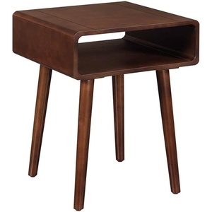 image:imageConvenience Concepts Napa End Table 1875  MidCentury Modern Accent Side Table with Storage Shelf for Transitional Contemporary Living amp Family Room EspressoEspresso
