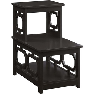 image:imageConvenience Concepts Omega 2 Step Chairside End Table BlackEspresso