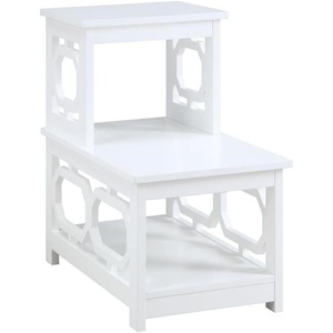 image:imageConvenience Concepts Omega 2 Step Chairside End Table BlackWhite