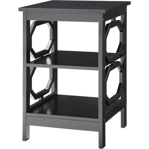 image:imageConvenience Concepts Omega End Table with Shelves Cobalt BlueBlack