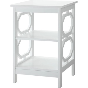 image:imageConvenience Concepts Omega End Table with Shelves Cobalt BlueWhite
