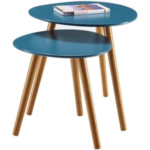 image:imageConvenience Concepts Oslo Nesting End Tables Gray  Light OakBlueNatural