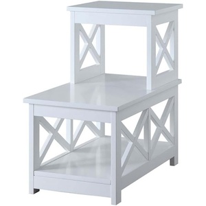image:imageConvenience Concepts Oxford 2 Step Chairside End Table EspressoWhite