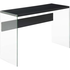 image:imageConvenience Concepts SoHo Console TableDesk Weathered WhiteBlackGlass