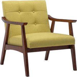 image:imageConvenience Concepts Take a Seat Chairs Bumblebee Yellow FabricEspressoBumblebee Yellow FabricEspresso