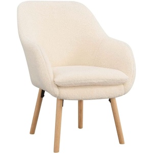 image:imageConvenience Concepts Take a Seat Charlotte Accent Chair Black Faux LeatherSherpa Creme