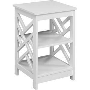 image:imageConvenience Concepts Titan End Table with Shelves WhiteWhite
