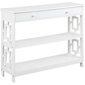 image:imageConvenience Concepts Town Square 1 Drawer Console Table White
