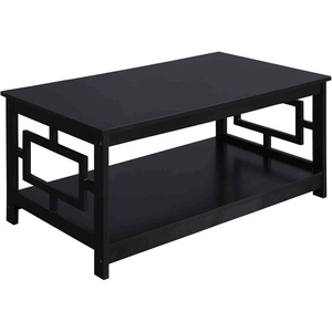 image:imageConvenience Concepts Town Square Coffee Table with Shelf GrayBlack