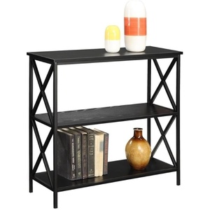 image:imageConvenience Concepts Tucson 3 Tier Bookcase Weathered GrayBlack