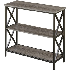 image:imageConvenience Concepts Tucson 3 Tier Bookcase Weathered GrayWeathered Gray