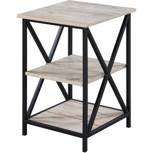 image:imageConvenience Concepts Tucson Cobalt End Table with Shelves R40633 Cobalt BlueBlackSandstoneBlack