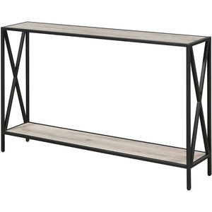 image:imageConvenience Concepts Tucson Console Table 4725  Modern Narrow Sofa Display Accent with Storage Shelf for Contemporary Living Room Entryway amp Hallway SandstoneSandstone