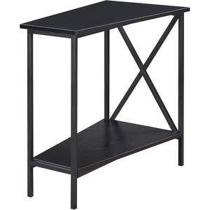 image:imageConvenience Concepts Tucson Wedge End Table Sandstone  BlackBlack