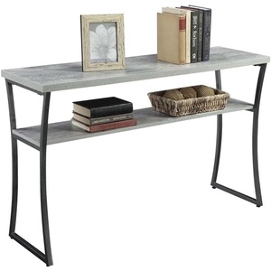 image:imageConvenience Concepts XCalibur Console Table Faux Birch  Slate Gray FrameFaux Birch  Slate Gray Frame