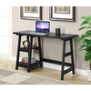 image:imageConvenience Concepts 090107ES Trestle Desk EspressoBlack