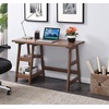 image:imageConvenience Concepts 090107ES Trestle Desk EspressoCappuccino
