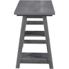 image:imageConvenience Concepts 090107ES Trestle Desk EspressoCharcoal Gray