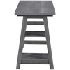 image:imageConvenience Concepts 090107ES Trestle Desk EspressoCharcoal Gray