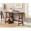 image:imageConvenience Concepts 090107ES Trestle Desk EspressoCherry