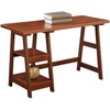 image:imageConvenience Concepts 090107ES Trestle Desk EspressoCherry