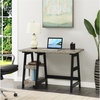 image:imageConvenience Concepts 090107ES Trestle Desk EspressoFaux BirchBlack
