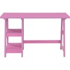 image:imageConvenience Concepts 090107ES Trestle Desk EspressoPink