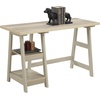 image:imageConvenience Concepts 090107ES Trestle Desk EspressoWeathered White