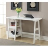 image:imageConvenience Concepts 090107ES Trestle Desk EspressoWhite