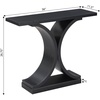 image:imageConvenience Concepts 121899BL Newport Infinity Console Table Black