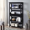 image:imageConvenience Concepts 203071BL 5Tier Bookcase with Drawer BlackBlack