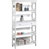 image:imageConvenience Concepts 203071BL 5Tier Bookcase with Drawer BlackWhite