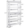 image:imageConvenience Concepts 203071BL 5Tier Bookcase with Drawer BlackWhite
