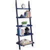 image:imageConvenience Concepts 5 shelves American Heritage Bookshelf Ladder Espresso 7275 x 25Cobalt Blue