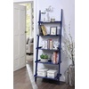 image:imageConvenience Concepts 5 shelves American Heritage Bookshelf Ladder Espresso 7275 x 25Cobalt Blue