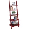 image:imageConvenience Concepts 5 shelves American Heritage Bookshelf Ladder Espresso 7275 x 25Cranberry Red