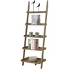 image:imageConvenience Concepts 5 shelves American Heritage Bookshelf Ladder Espresso 7275 x 25Driftwood