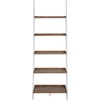 image:imageConvenience Concepts 5 shelves American Heritage Bookshelf Ladder Espresso 7275 x 25DriftwoodWhite
