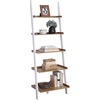 image:imageConvenience Concepts 5 shelves American Heritage Bookshelf Ladder Espresso 7275 x 25DriftwoodWhite