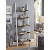 image:imageConvenience Concepts 5 shelves American Heritage Bookshelf Ladder Espresso 7275 x 25DriftwoodWhite