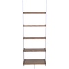 image:imageConvenience Concepts 5 shelves American Heritage Bookshelf Ladder Espresso 7275 x 25DriftwoodWhite