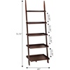 image:imageConvenience Concepts 5 shelves American Heritage Bookshelf Ladder Espresso 7275 x 25Espresso