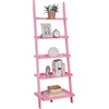 image:imageConvenience Concepts 5 shelves American Heritage Bookshelf Ladder Espresso 7275 x 25Light Pink