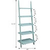 image:imageConvenience Concepts 5 shelves American Heritage Bookshelf Ladder Espresso 7275 x 25Sea Foam