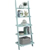 image:imageConvenience Concepts 5 shelves American Heritage Bookshelf Ladder Espresso 7275 x 25Sea Foam