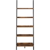 image:imageConvenience Concepts American Heritage Bookshelf Ladder BarnwoodBlackBarnwoodBlack