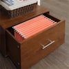 image:imageConvenience Concepts American Heritage Ladder Bookcase with File Drawer DriftwoodDark Walnut
