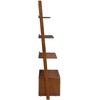 image:imageConvenience Concepts American Heritage Ladder Bookcase with File Drawer DriftwoodDark Walnut